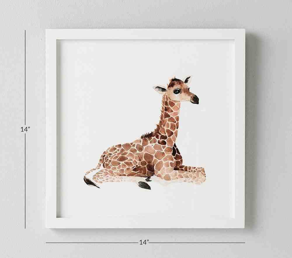 Giraffe Nursery Animal Art