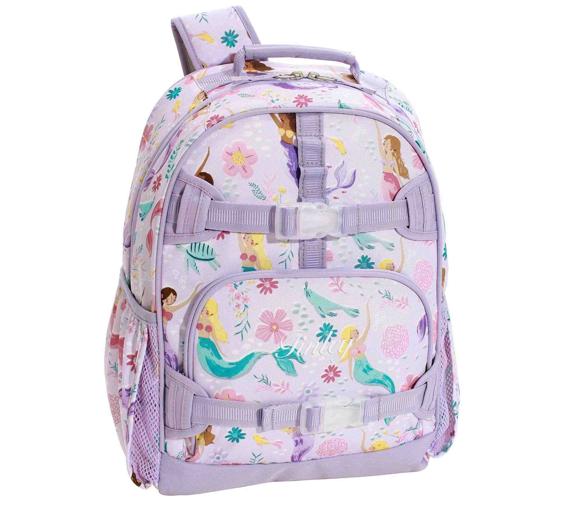 Mackenzie Lavender Floral Blooms Backpacks