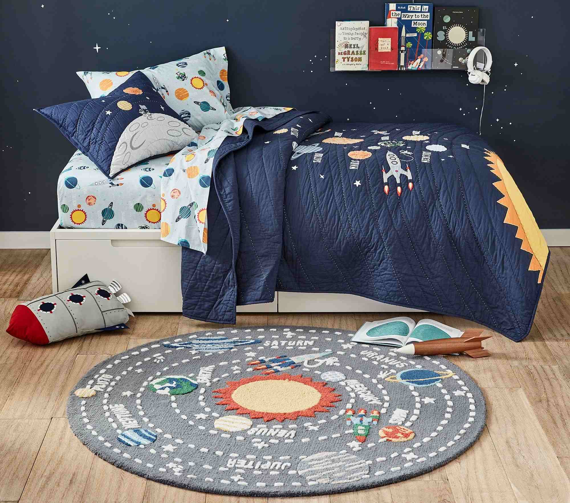 3D Activity Solar System Play Rug