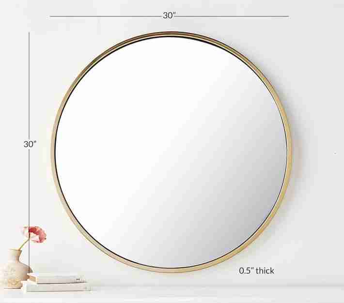Round Gold Mirror