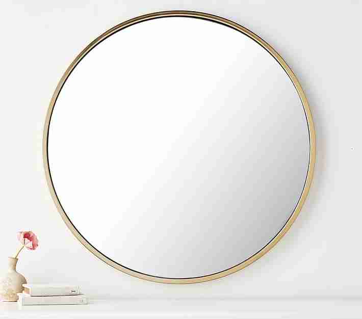 Round Gold Mirror