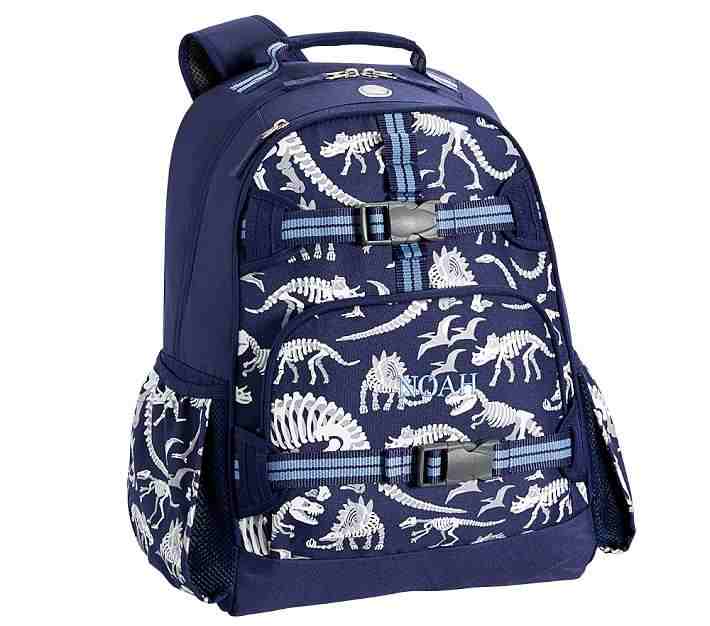 Mackenzie Navy Dino Bones Glow-in-the-Dark Backpacks