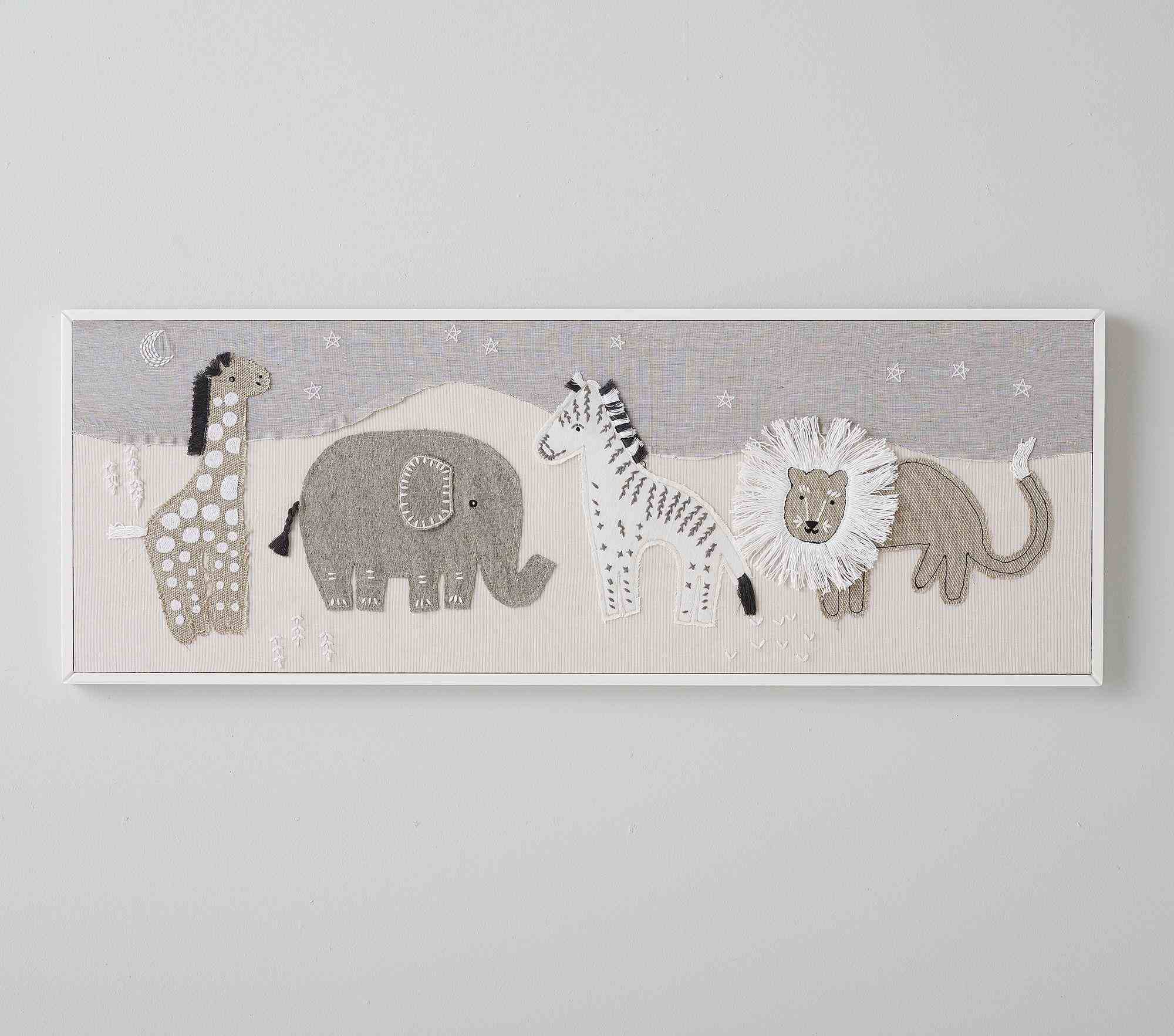 Animals Fabric Applique Art