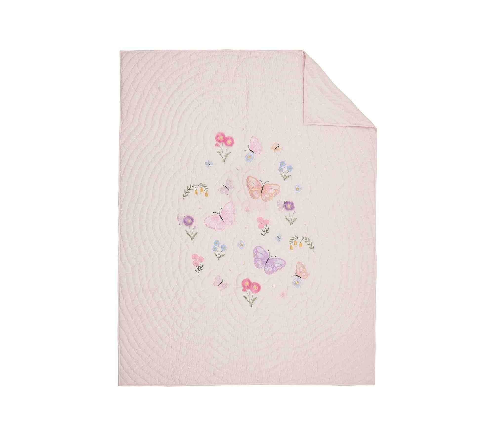 Wildflower Butterfly Quilt &bShams