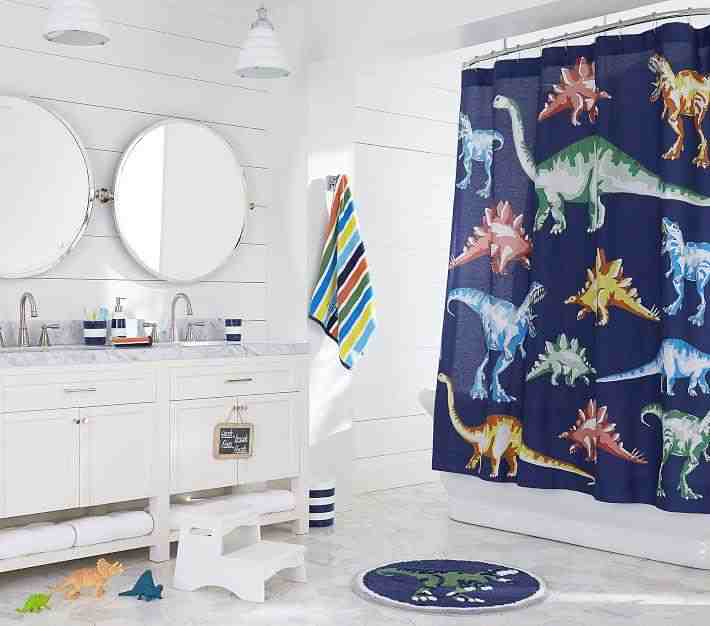 Rugby Bath Navy Stripe Accessories
