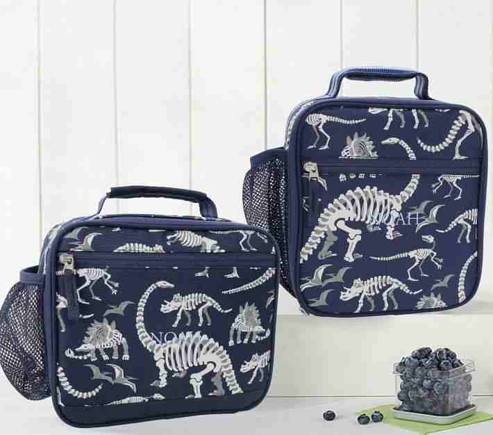 Mackenzie Navy Dino Bones Glow-in-the-Dark Lunch Boxes