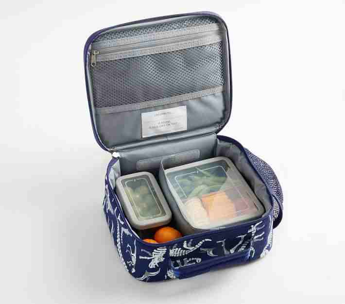 Mackenzie Navy Dino Bones Glow-in-the-Dark Lunch Boxes