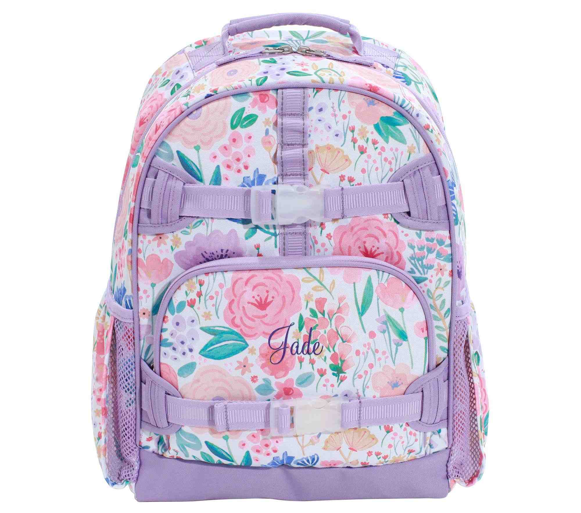 Mackenzie Lavender Floral Blooms Backpacks