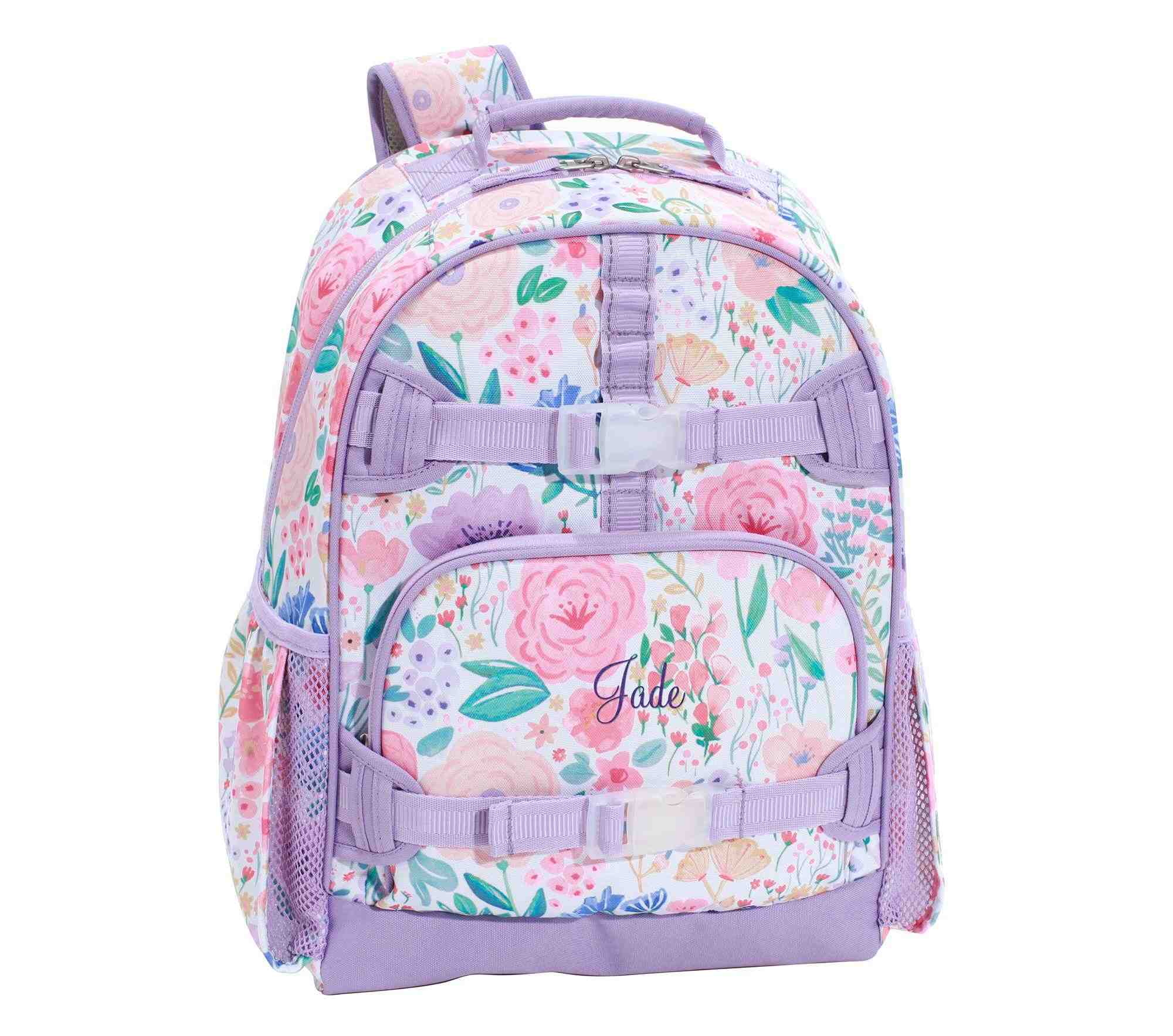 Mackenzie Lavender Floral Blooms Backpacks