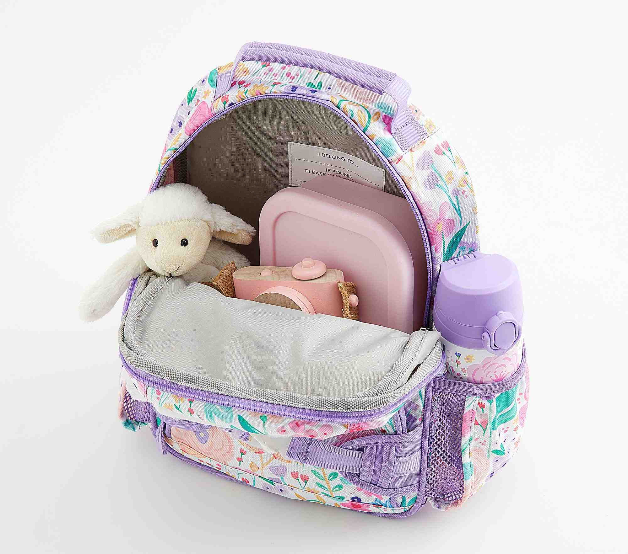 Mackenzie Lavender Floral Blooms Backpacks
