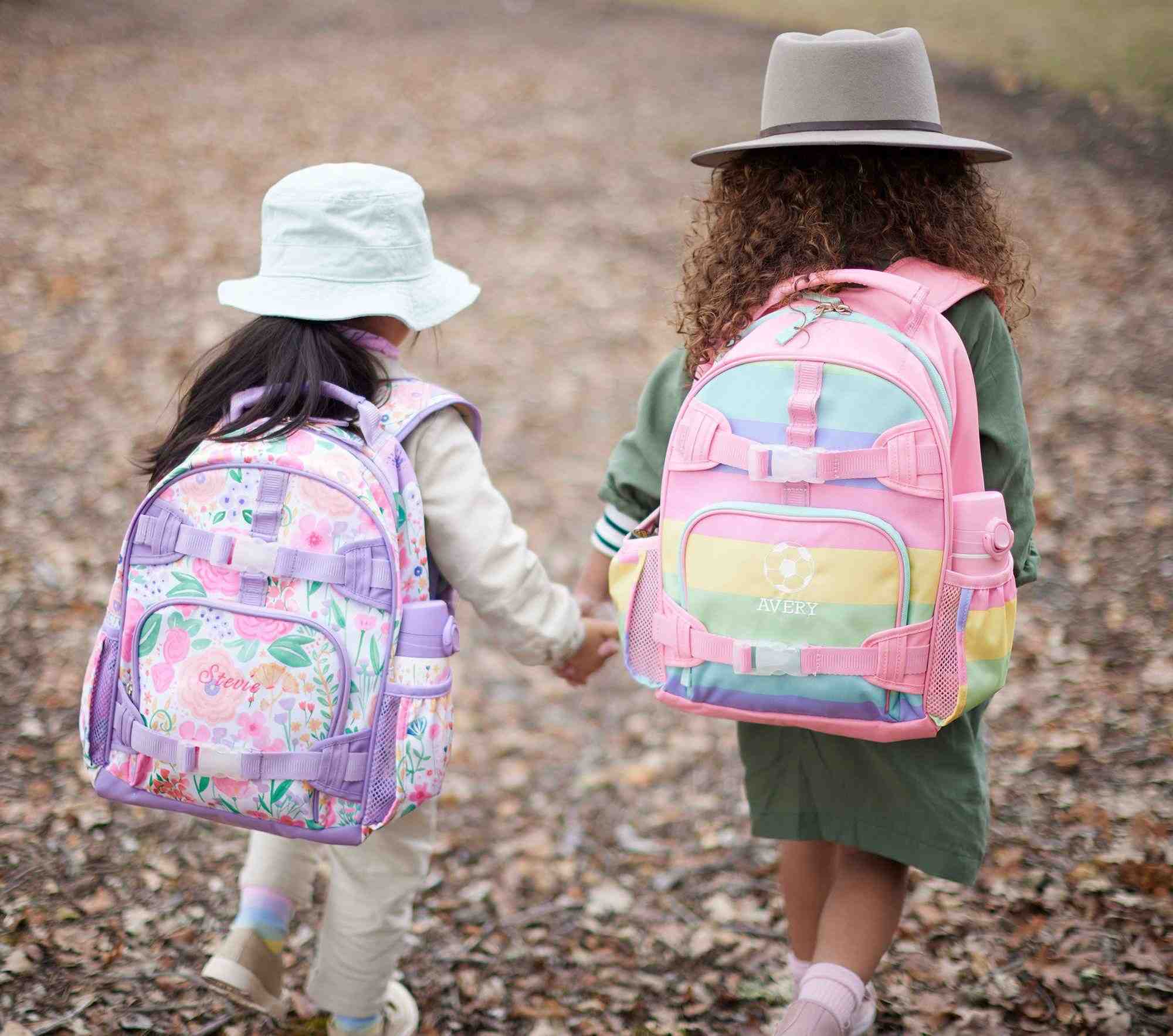 Mackenzie Lavender Floral Blooms Backpacks