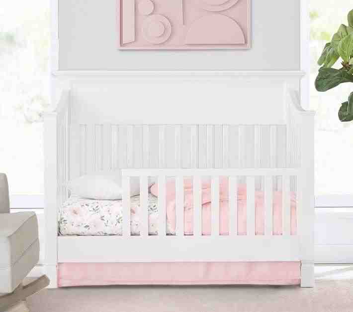 Meredith Allover Floral Organic Crib Fitted Sheet