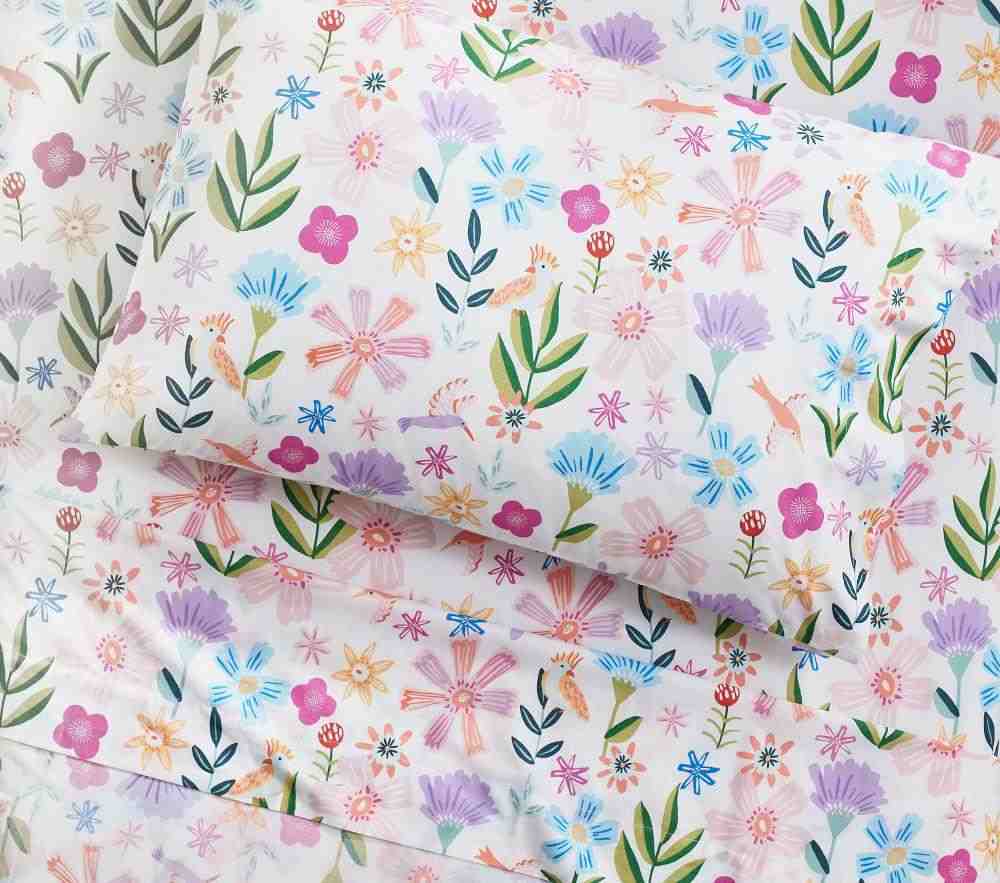 Naomi Floral Organic Sheet Set and Pillowcases