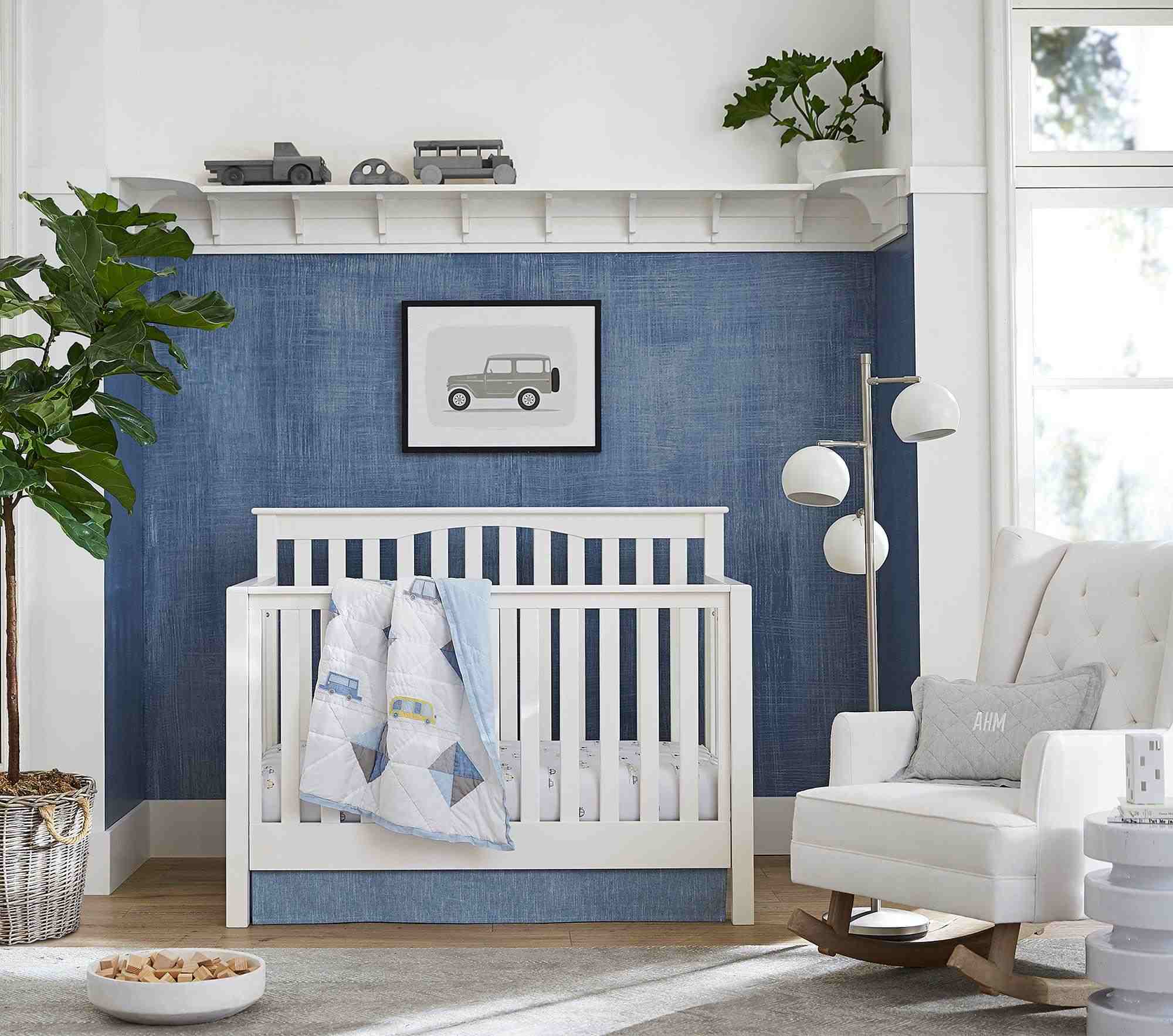 Kendall 4-in-1 Convertible Crib - Weathered Navy