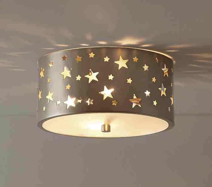 Metal Star Cutout Flush Mount