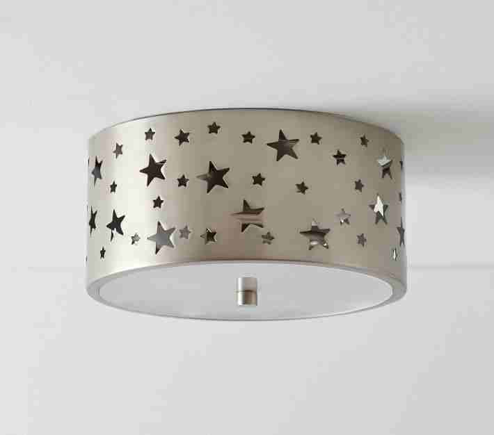 Metal Star Cutout Flush Mount