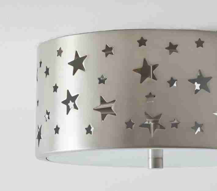 Metal Star Cutout Flush Mount