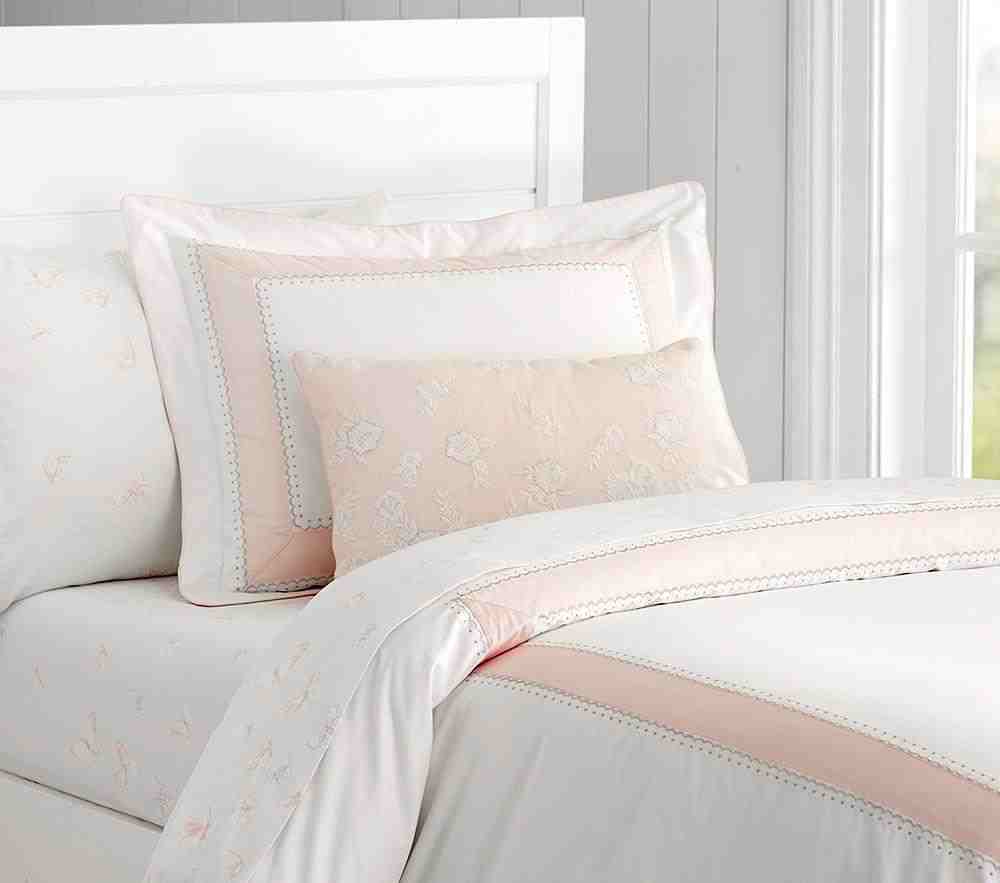 Monique Lhuillier Ethereal Butterfly Sateen Sheet Set & Pillowcases
