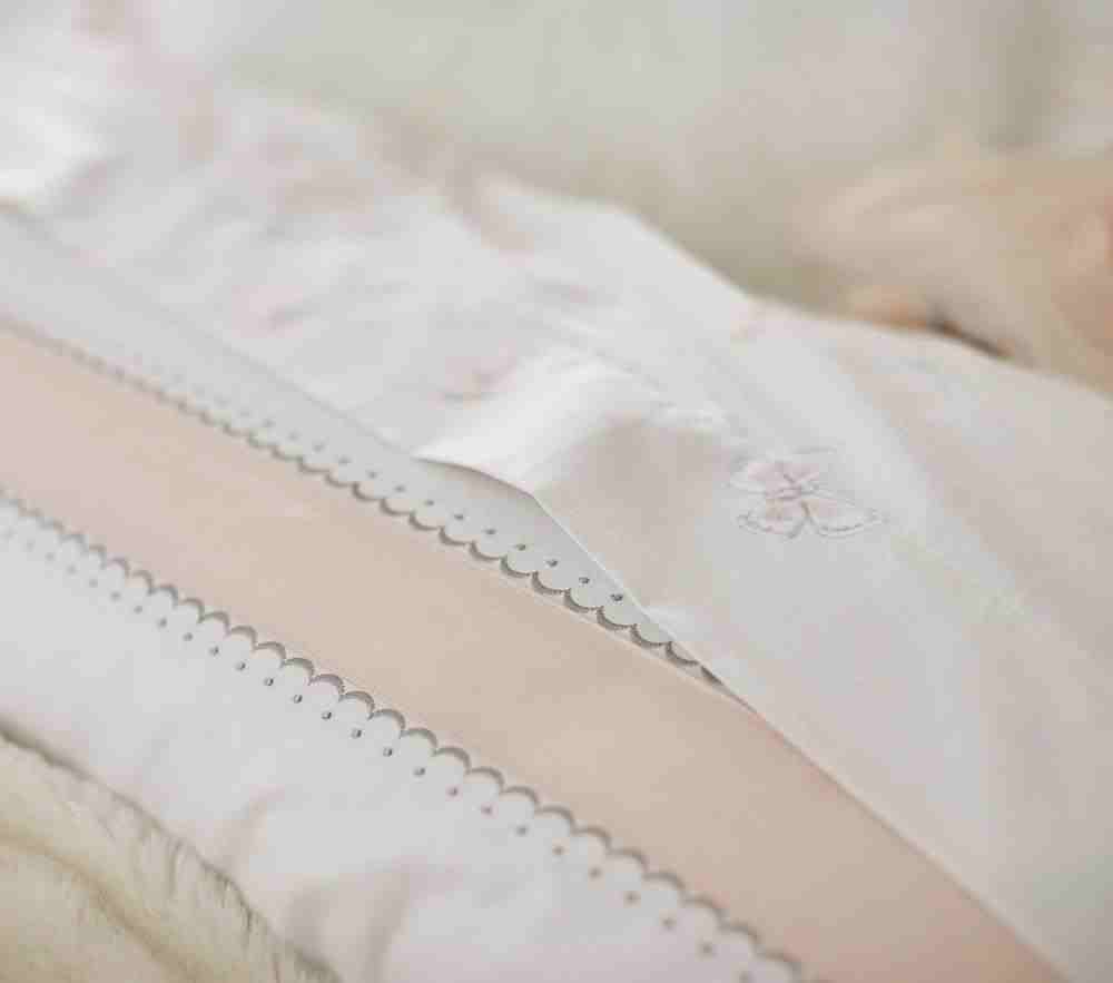 Monique Lhuillier Ethereal Butterfly Sateen Sheet Set & Pillowcases