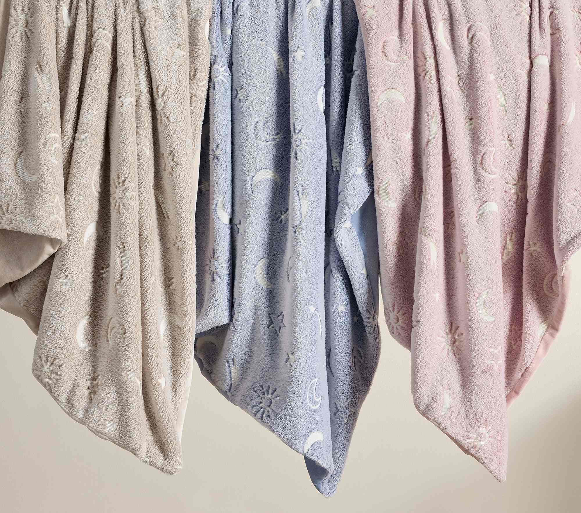 Glow-in-the-Dark Faux Fur Throw