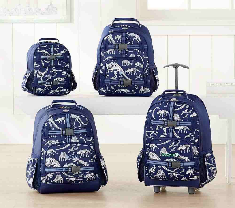 Mackenzie Blue/Gray Glow-in-the-Dark Dinos Backpack