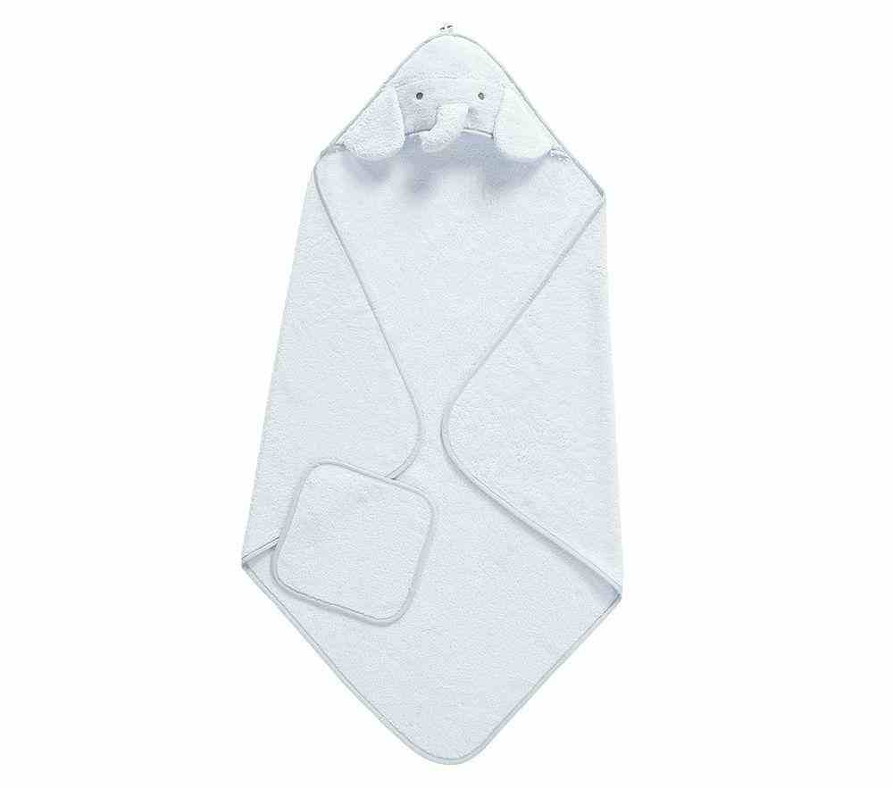 Elephant Hooded Animal Towel and Washcloth Set