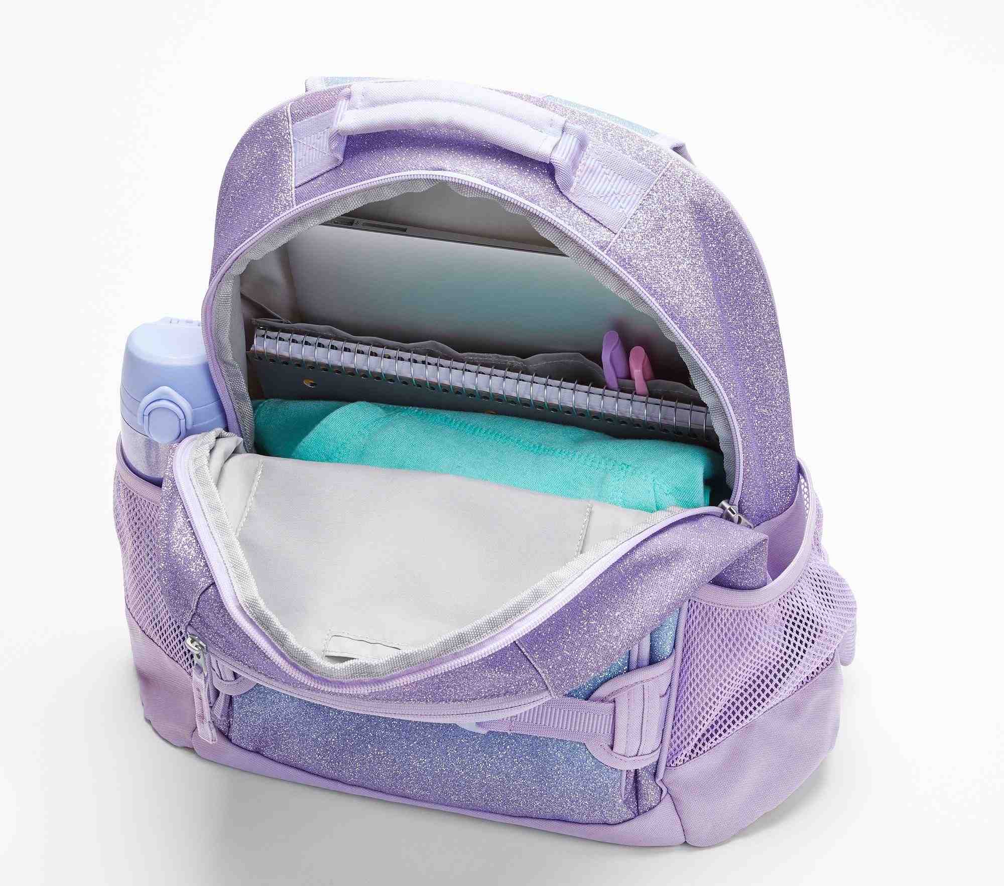 Mackenzie Lavender Floral Blooms Backpacks