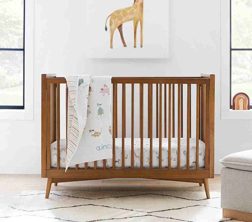 west elm x pbk Mid Century Crib