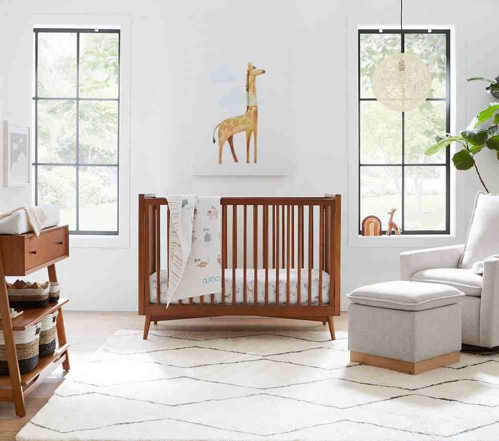 west elm x pbk Mid Century Crib