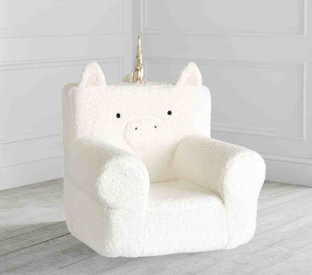 Pottery Barn Kids | Ivory Unicorn Cozy Sherpa Anywhere Chair Slipcover Only