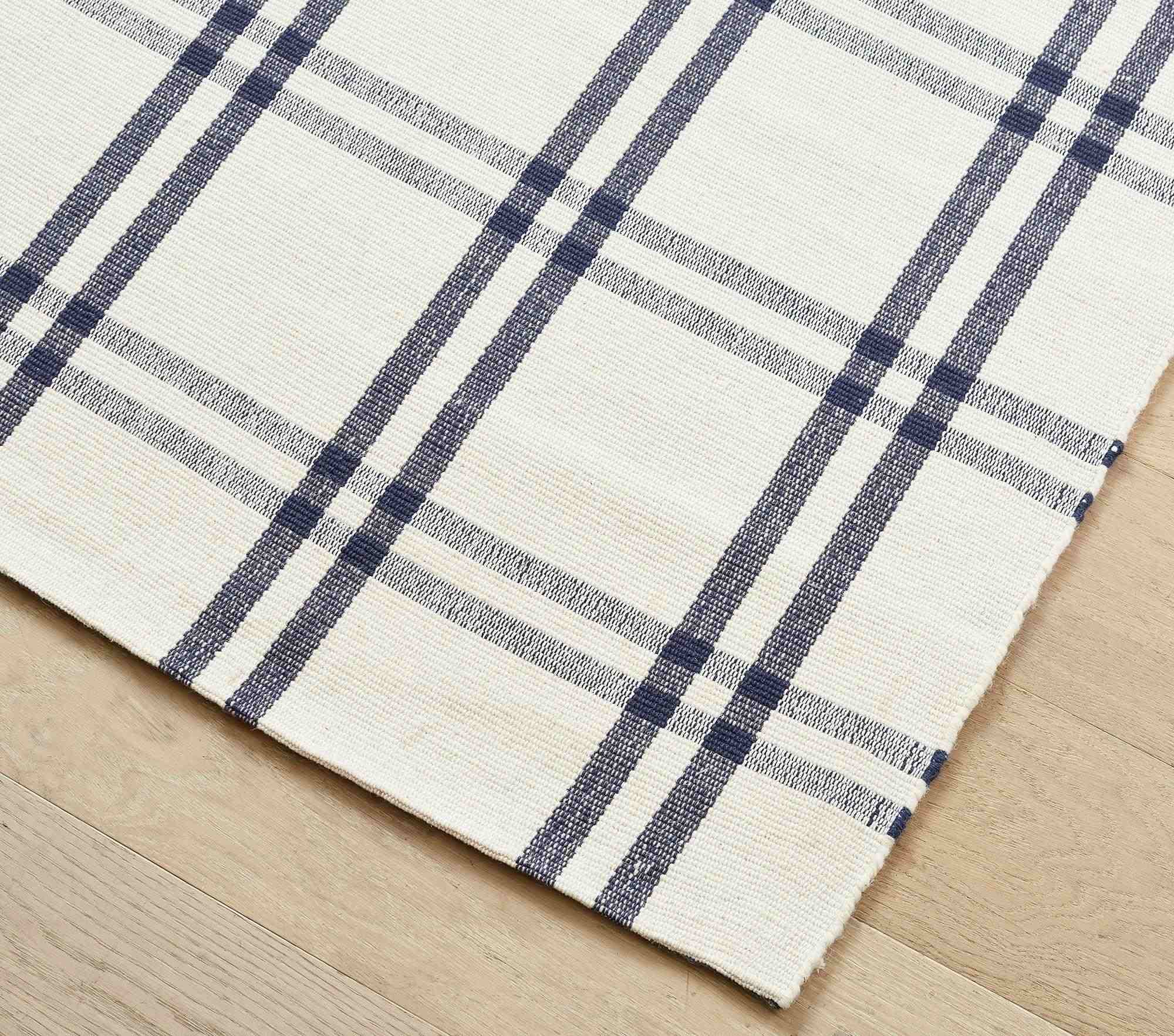 Plaid Woven Rug