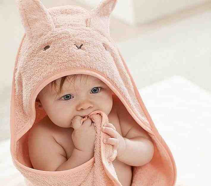 Super Soft Bunny Baby Hooded Towel and Washcloth Set