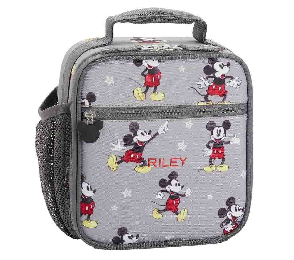 Gray Mickey Mouse, Mackenzie Classic Lunch Bag