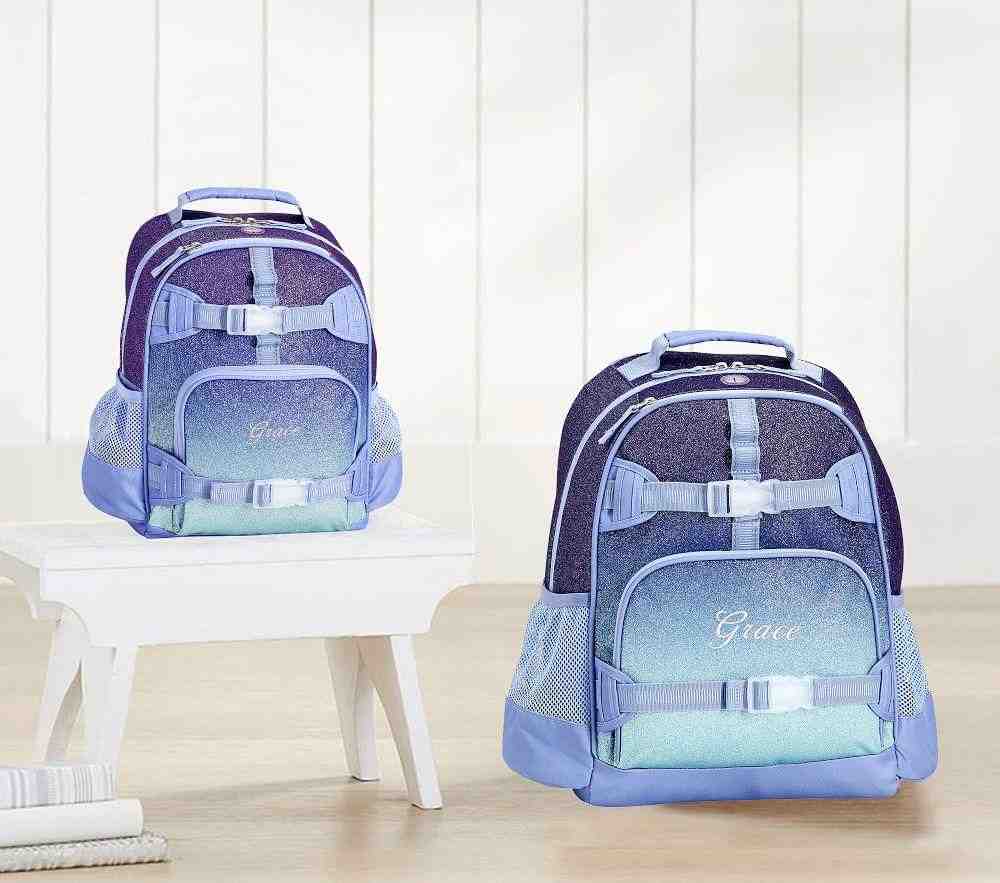 Mackenzie Twilight Ombre Sparkle Glitter Backpacks