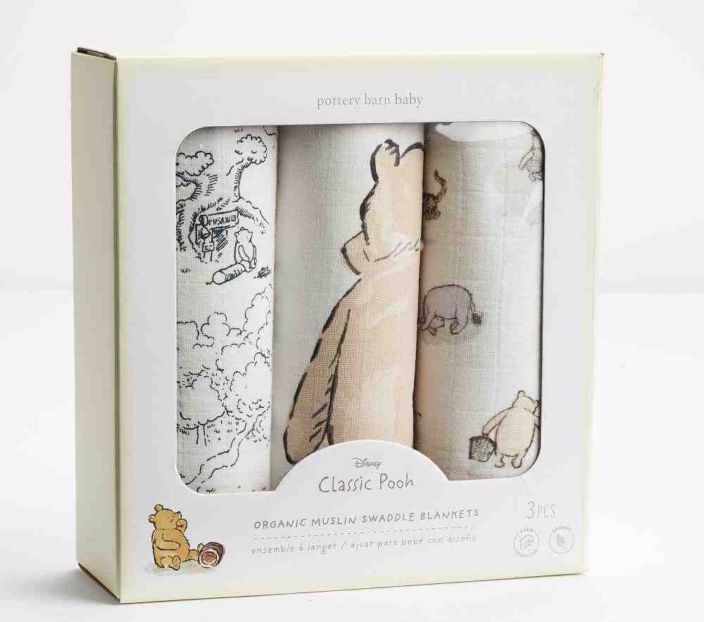 Disney Winnie the Pooh Organic Muslin Swaddle Set of 3
