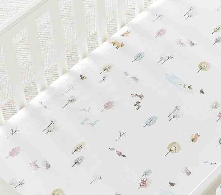 Dakota Woodland Organic Crib Fitted Sheet