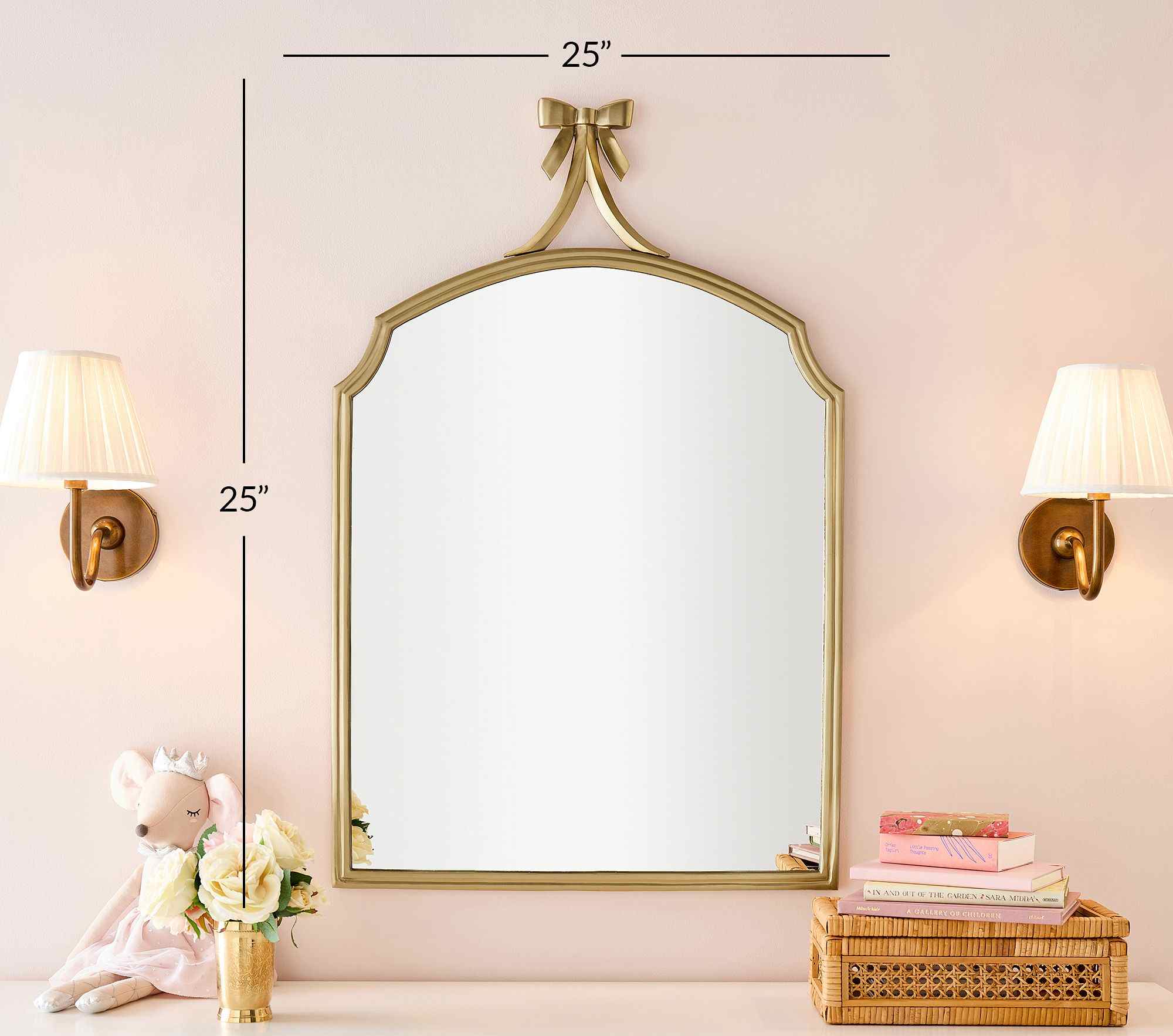 Ava Ribbon Arch Mirror (25")