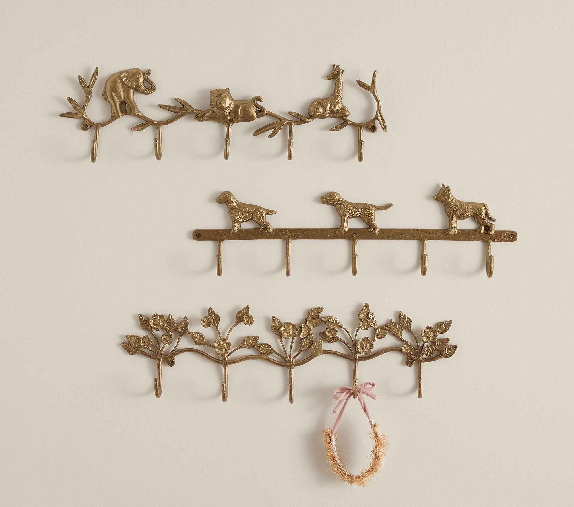 Cast Brass Hook Racks