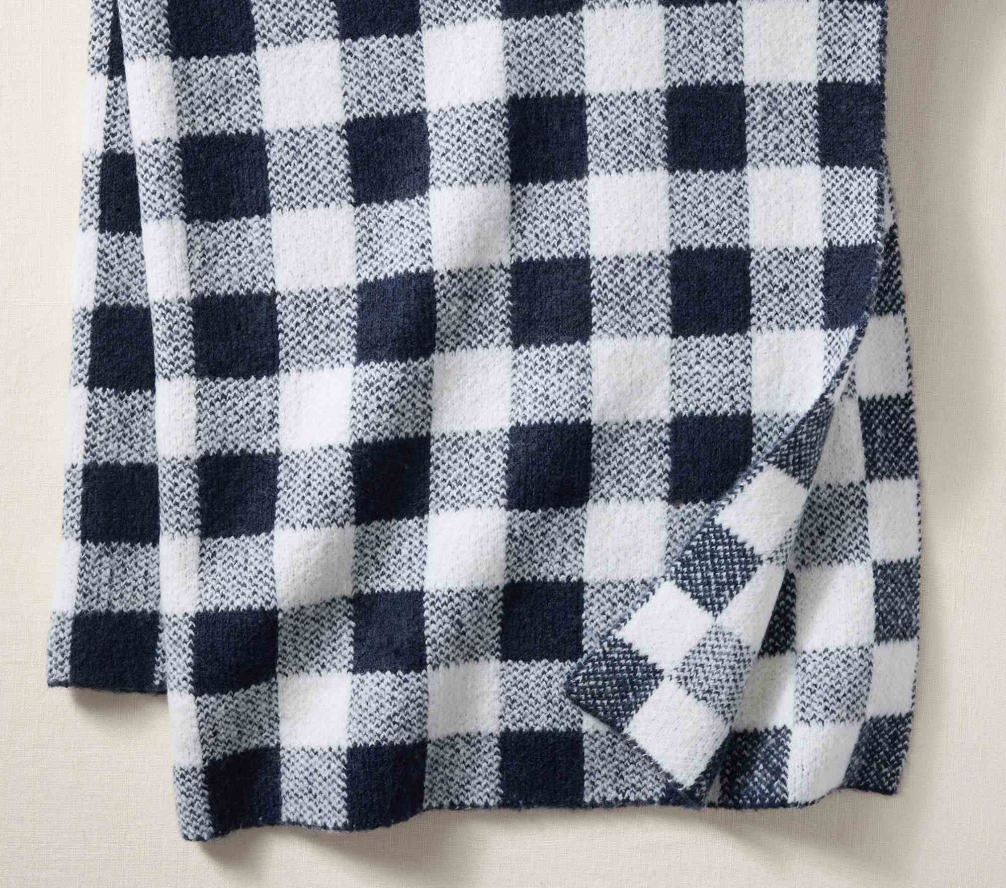 Cozy Buffalo Check Baby Blanket