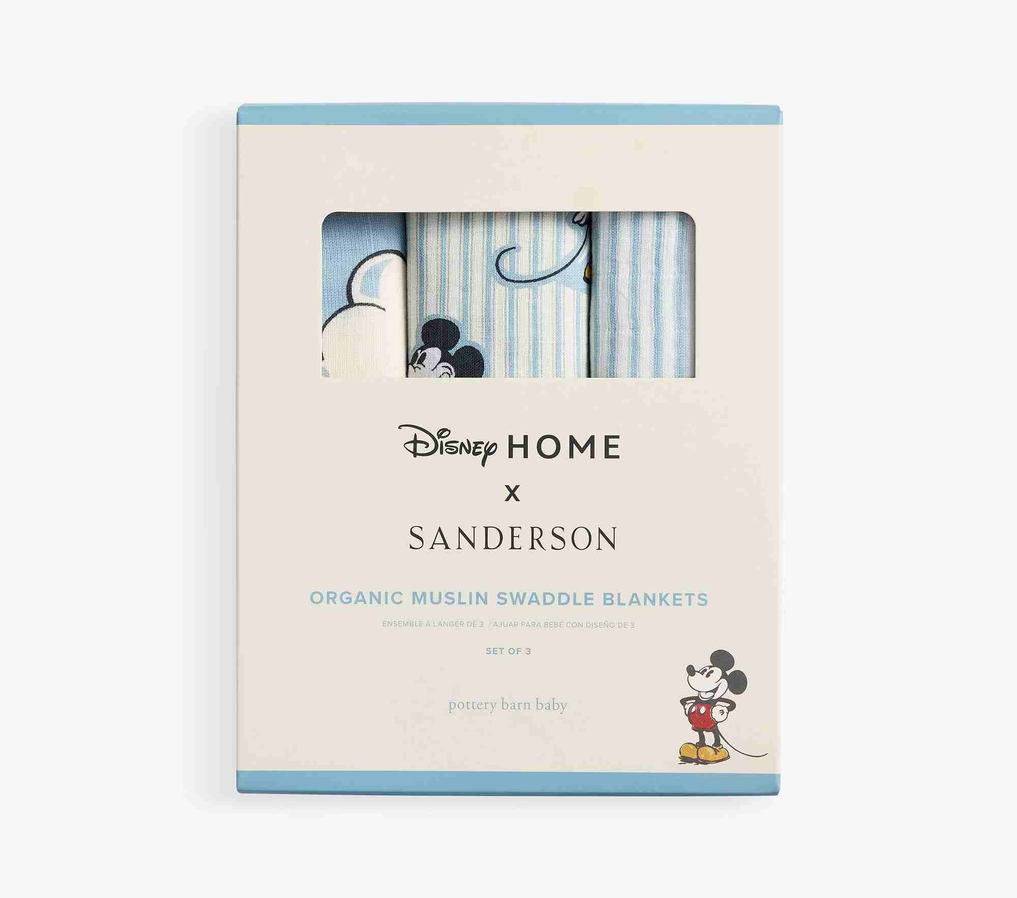 Disney Home x Sanderson Mickey Mouse Organic Swaddle Set