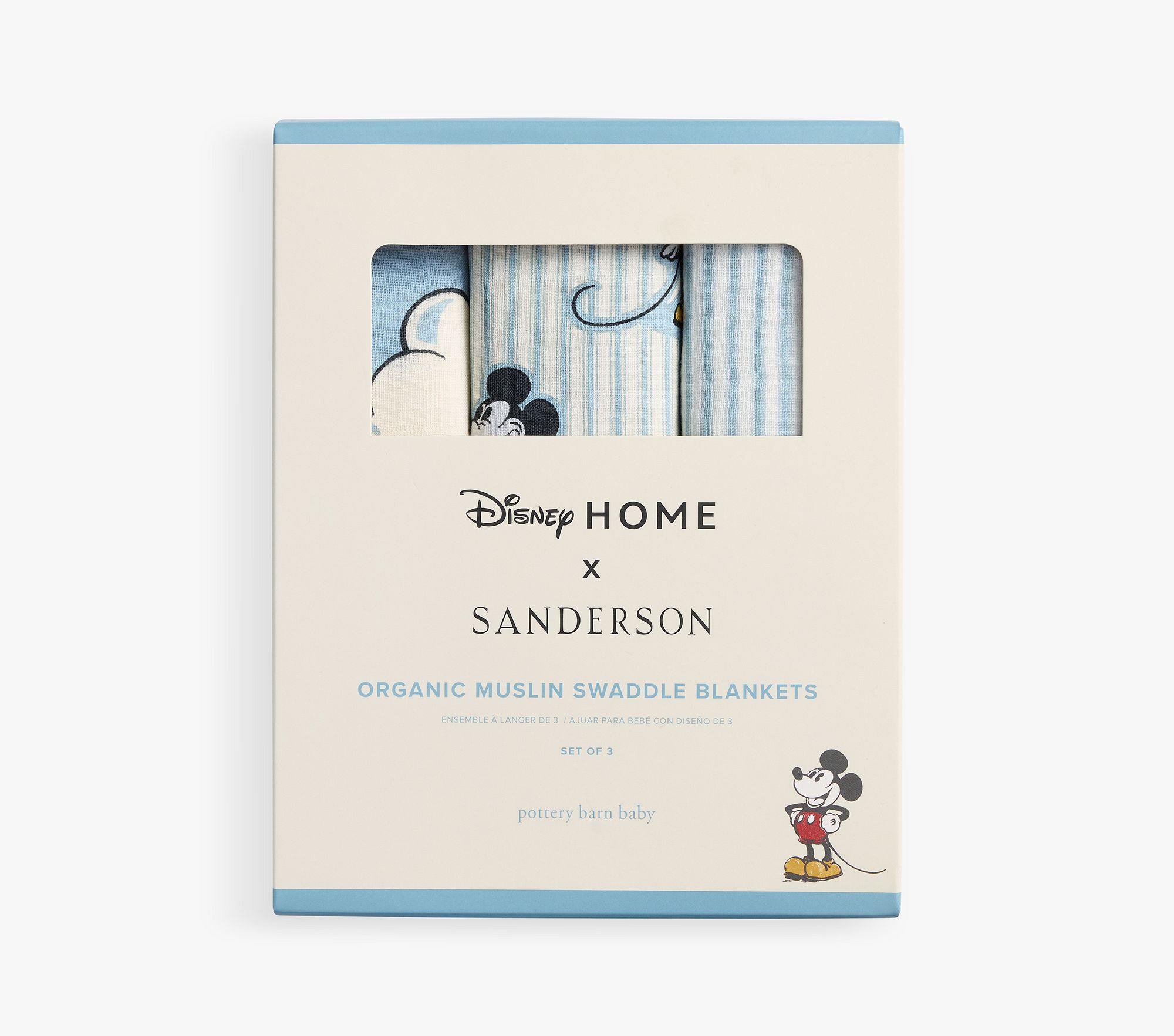 Disney Home x Sanderson Mickey Mouse Organic Swaddle Set