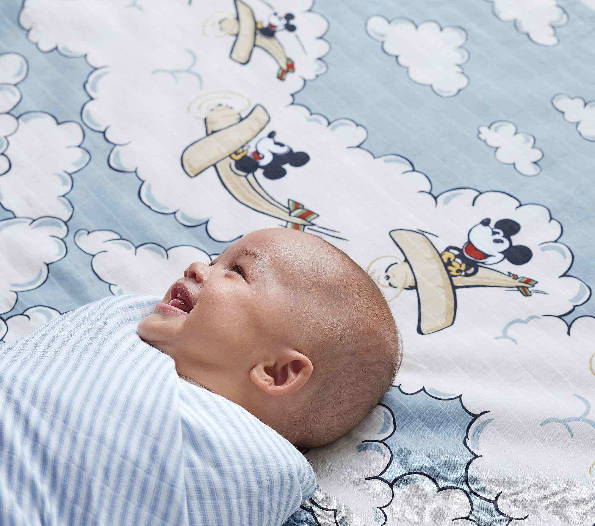 Disney Home x Sanderson Mickey Mouse Organic Swaddle Set