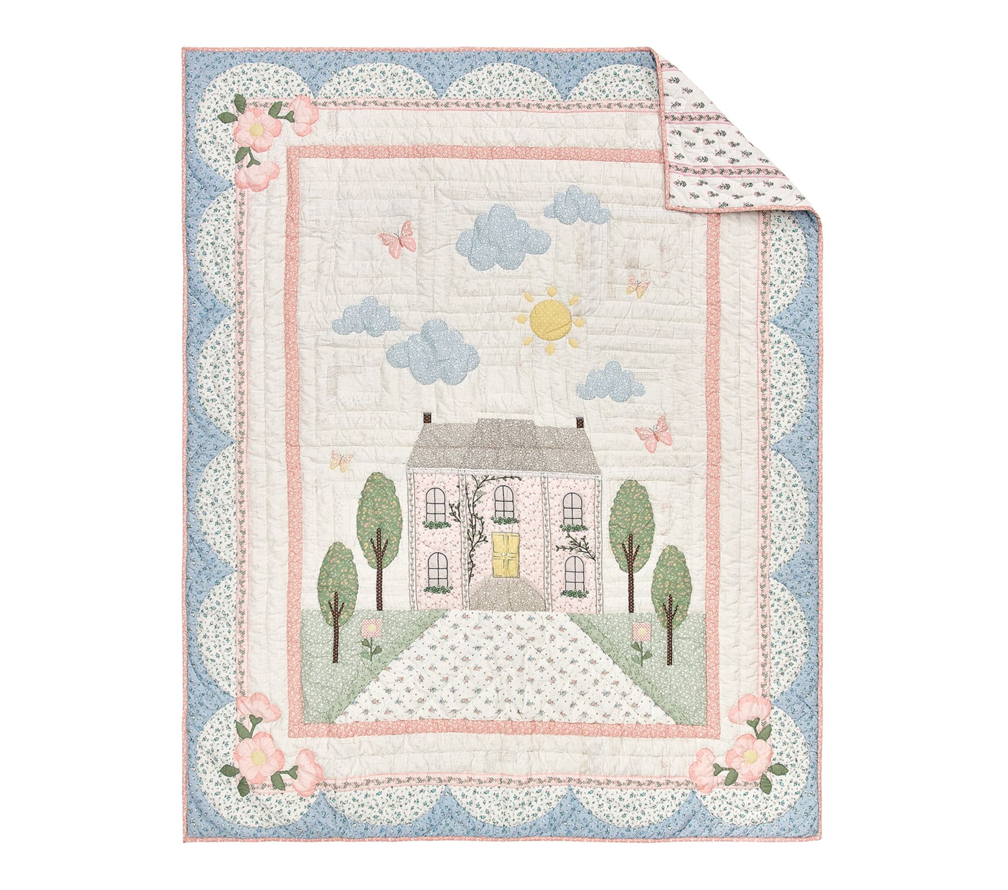 Dollhouse Wholecloth Quilt & Shams