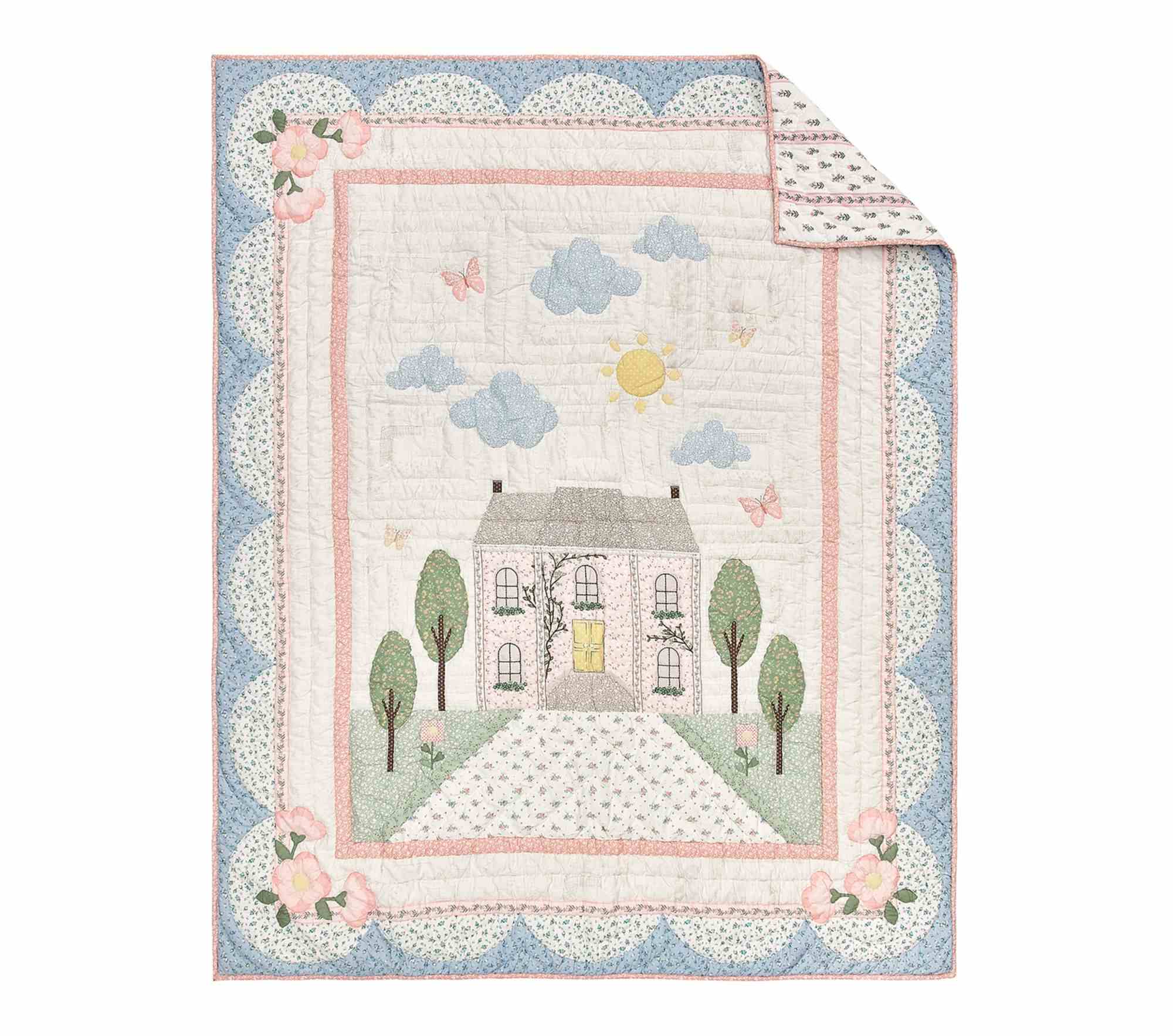 Dollhouse Wholecloth Quilt & Shams
