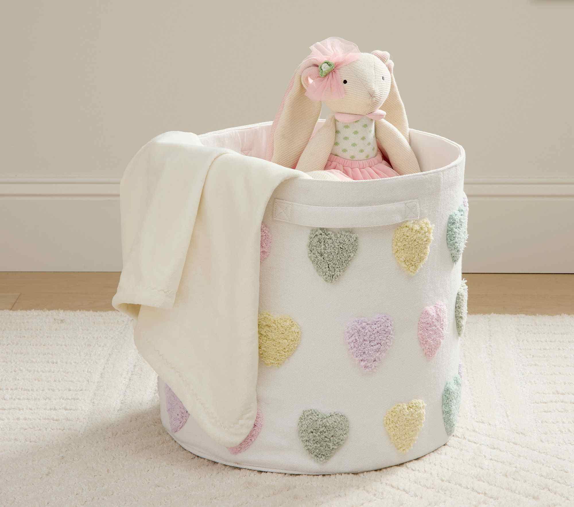 Embroidered Hearts Storage Collection
