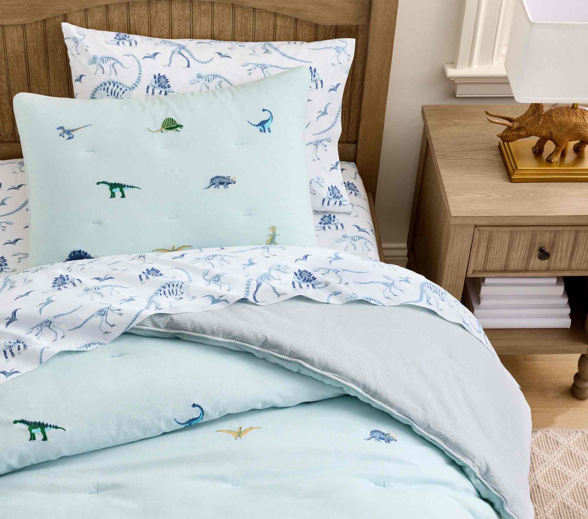 Embroidered Multi Icons Comforter & Shams
