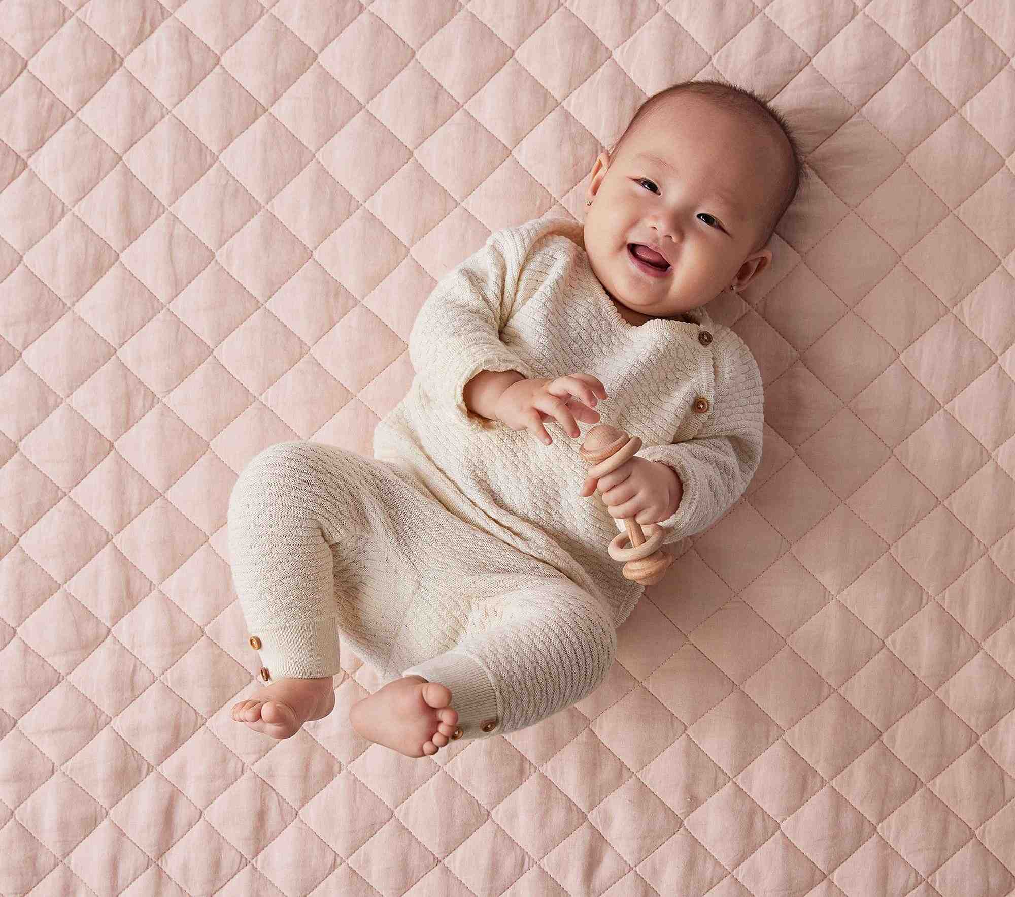 European Linen Baby Quilt