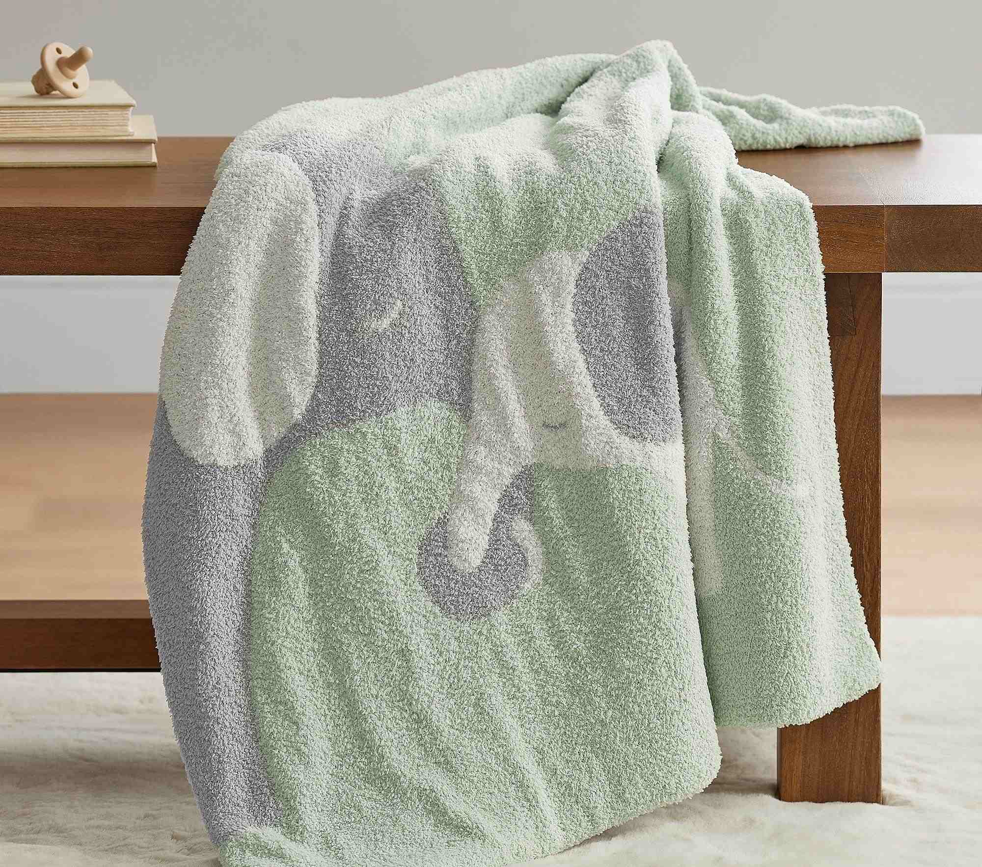 Fuzzy Elephant Baby Blanket