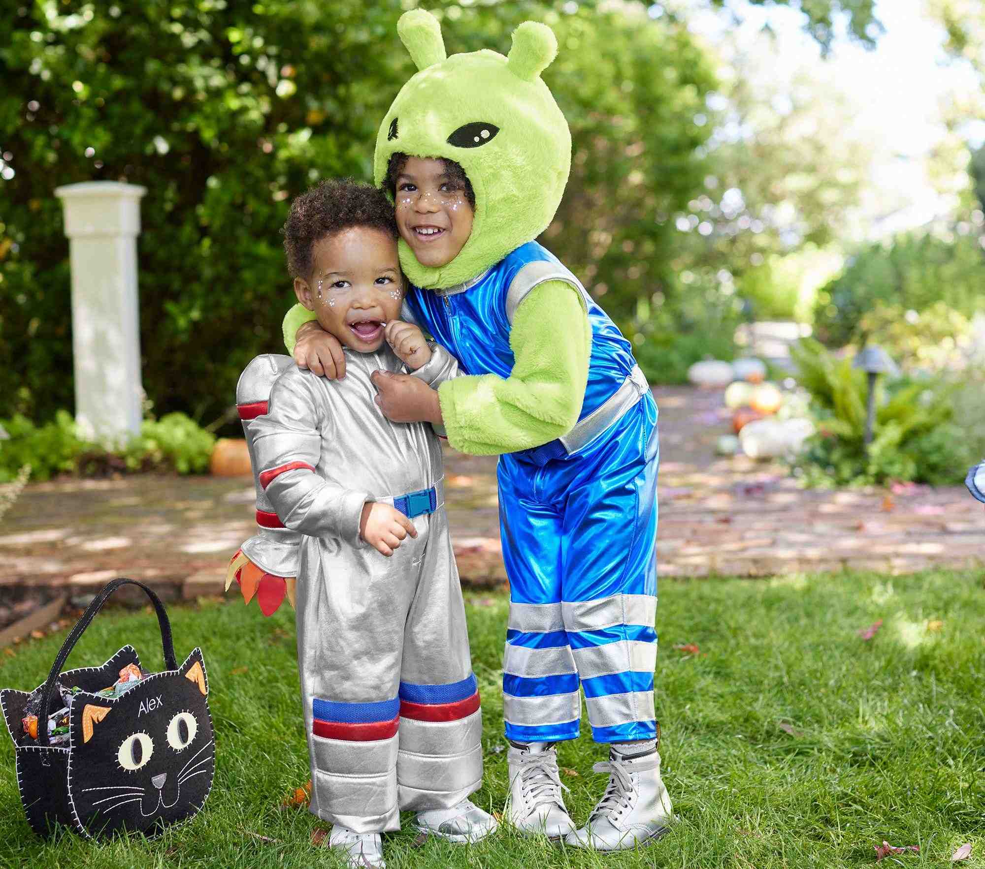 Green Alien Astronaut Light-Up Costume