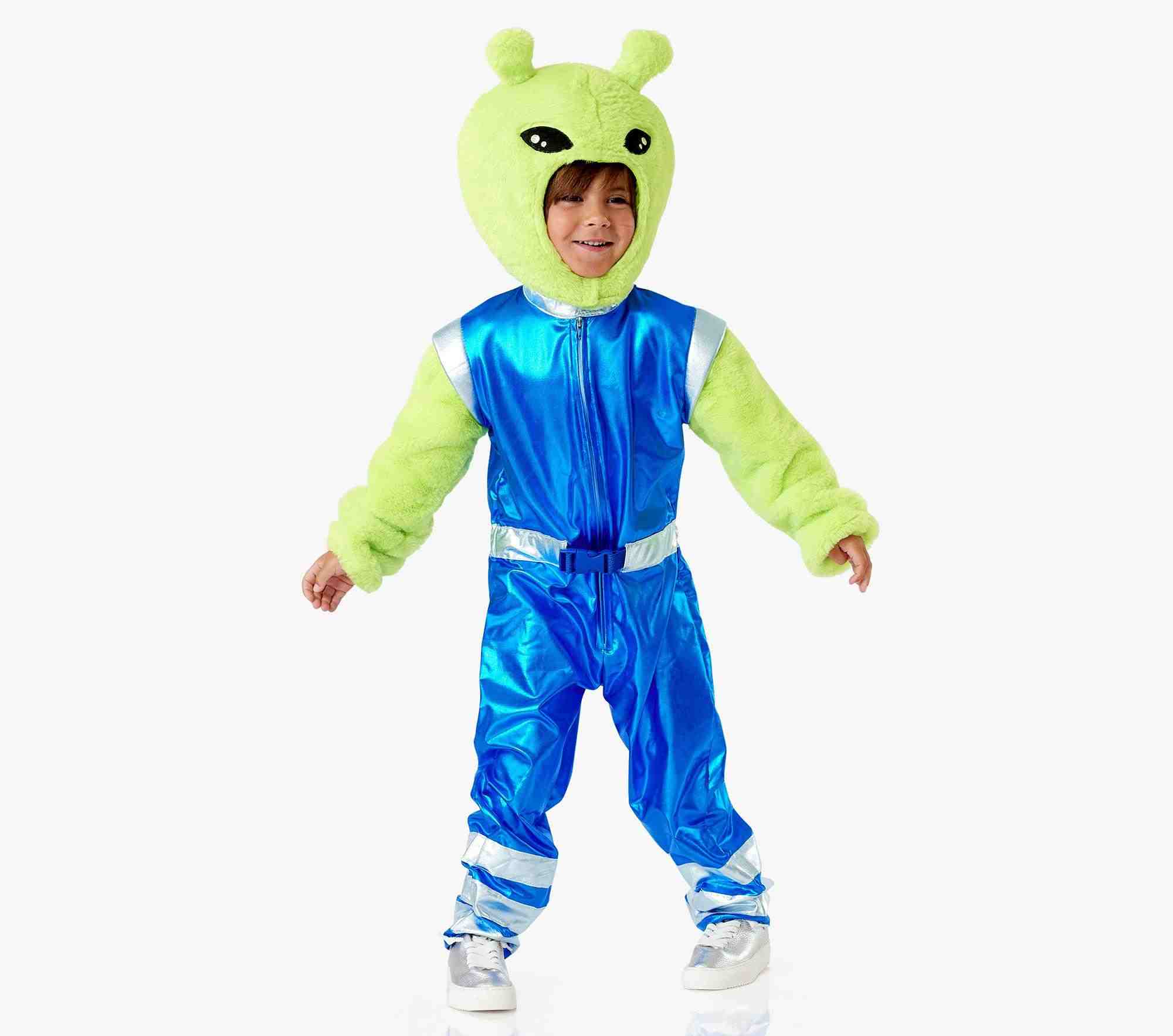 Green Alien Astronaut Light-Up Costume